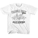 Fraggle Rock-Fraggle Rock Athletic Dept-White Youth S/S T-Shirt-Xs (5-6) - White