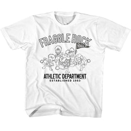 Fraggle Rock-Fraggle Rock Athletic Dept-White Youth S/S T-Shirt (7-8) - White