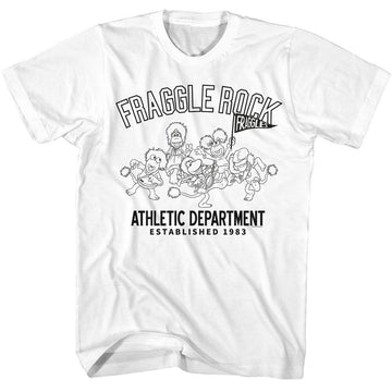 Fraggle Rock-Fraggle Rock Athletic Department-White Adult S/S T-Shirt - White