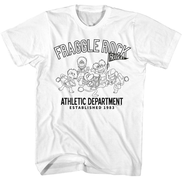 Fraggle Rock-Fraggle Rock Athletic Department-White Adult S/S T-Shirt - White