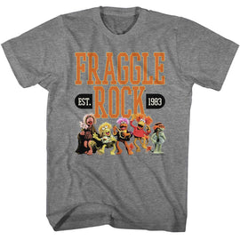 Fraggle Rock-Fraggle Rock Athletic-Graphite Heather Adult S/S T-Shirt - Graphite Heather
