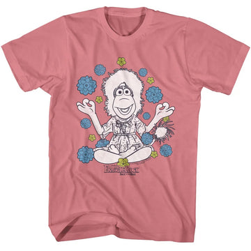 Fraggle Rock Mokey And Flowers Mauvelous Adult T-Shirt