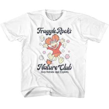 Fraggle Rock-Fraggle Rock Nature Club-White Youth S/S T-Shirt (7-8) - White
