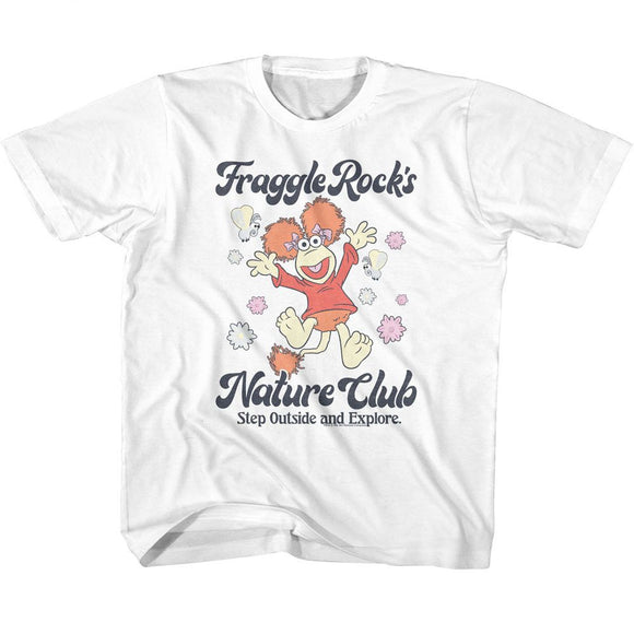 Fraggle Rock-Fraggle Rock Nature Club-White Youth S/S T-Shirt (7-8) - White