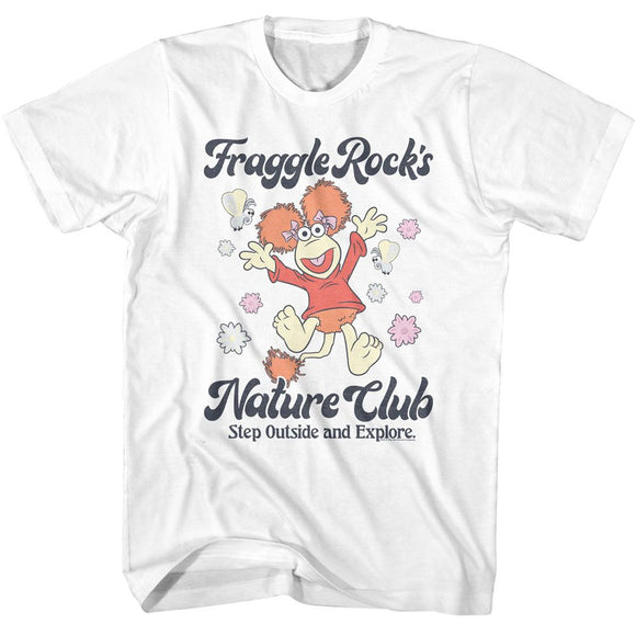 Fraggle Rock-Fraggle Rock Nature Club-White Adult S/S T-Shirt - White