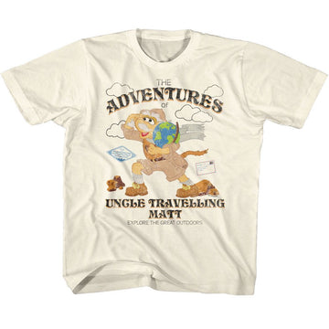 Fraggle Rock-Fraggle Rock Adventures-Natural Youth S/S T-Shirt-Xs (5-6) - Natural