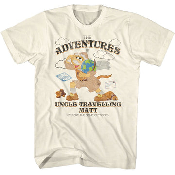 Fraggle Rock-Fraggle Rock Adventures-Natural Adult S/S T-Shirt - Natural