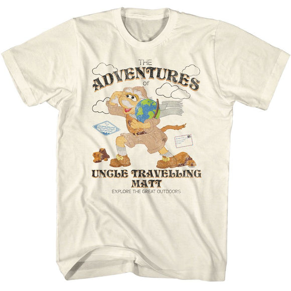Fraggle Rock-Fraggle Rock Adventures-Natural Adult S/S T-Shirt - Natural