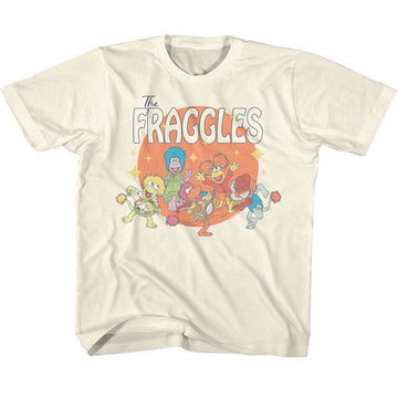 Fraggle Rock-Fraggle Rock Circle-Natural Youth S/S T-Shirt (7-8) - Natural
