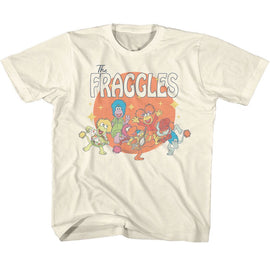 Fraggle Rock-Fraggle Rock Circle-Natural Youth S/S T-Shirt-Xs (5-6) - Natural