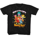Fraggle Rock-Fraggle Rock Night Of The Lights-Black Youth S/S T-Shirt-Xs (5-6) - Black