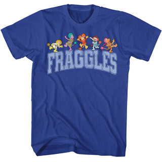 Fraggle Rock Fraggle Rock Collegiate W Characters Adult T-Shirts