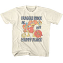 Fraggle Rock-Fraggle Rock Happy Place-Natural Youth S/S T-Shirt (7-8) - Natural