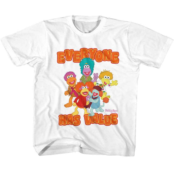Fraggle Rock-Fraggle Rock Value-White Youth S/S T-Shirt (7-8) - White