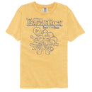 Fraggle Rock-Fraggle Rock Group Lineart-Mustard Adult S/S Comfort Color T-Shirt - Mustard