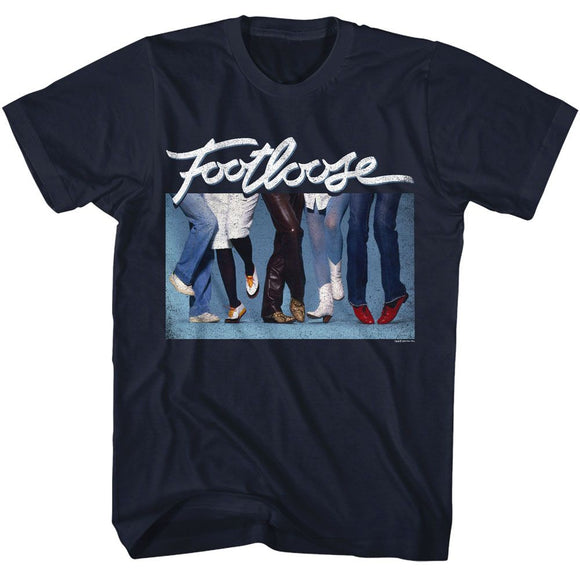 Footloose-Footloose Legs And Feet-Navy Adult S/S T-Shirt - Navy