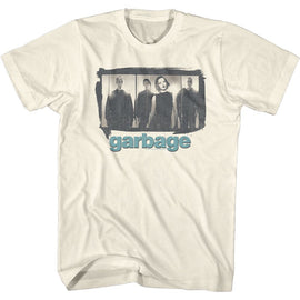 Garbage-Garbage Panels-Natural Adult S/S T-Shirt - Natural
