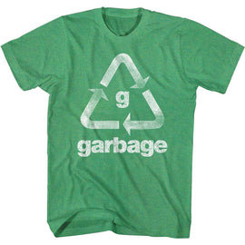 Garbage-Recycle Garbage-Kelly Heather Adult S/S T-Shirt - Kelly Heather