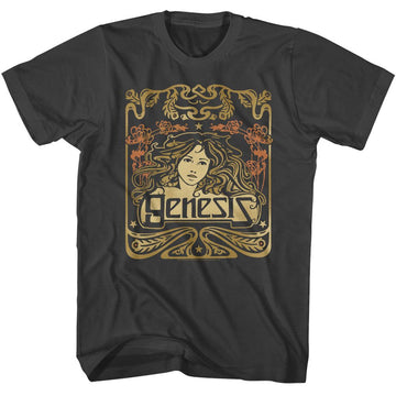 Genesis-Genesis Art Noveau Style-Smoke Adult S/S T-Shirt - Smoke