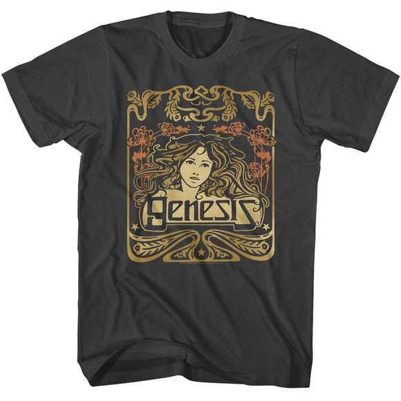 Genesis-Genesis Art Noveau Style-Smoke Adult S/S T-Shirt - Smoke
