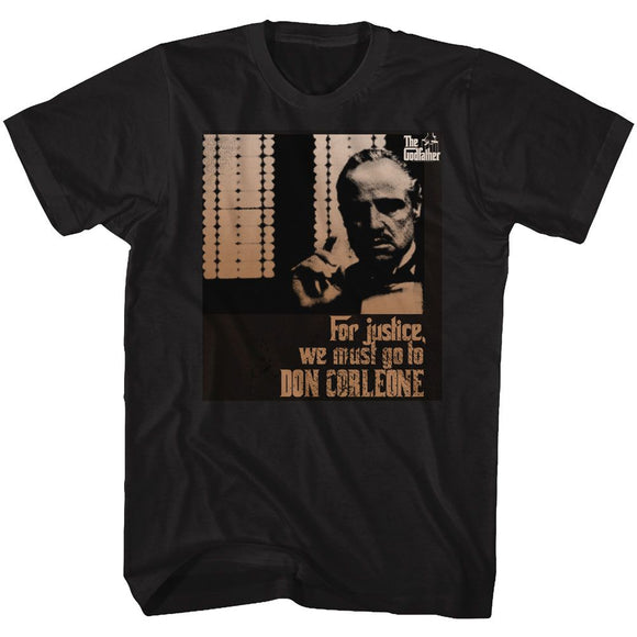 Godfather-Justice-Black Adult S/S T-Shirt - Black