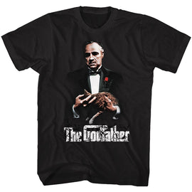 Godfather-New G-Black Adult S/S T-Shirt - Black