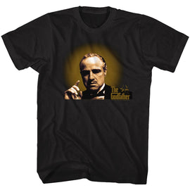 Godfather-Glowing And Showing-Black Adult S/S T-Shirt - Black