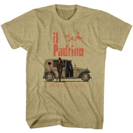Godfather-Il Padrino-Khaki Heather Adult S/S T-Shirt - Khaki Heather