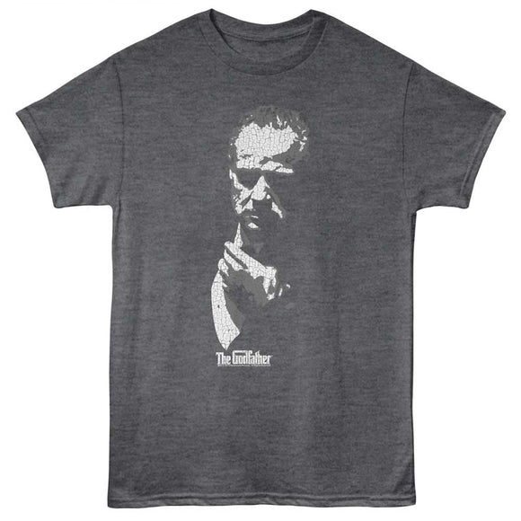 Godfather-Godfather Shadow-Heather Charcoal Adult S/S T-Shirt - Heather Charcoal