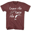 Godfather-If You Leave-Vintage Maroon Heather Adult S/S T-Shirt - Vintage Maroon Heather