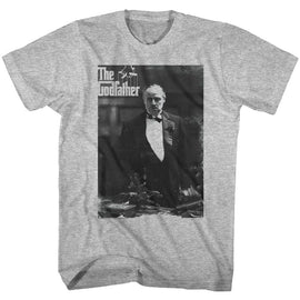 Godfather-The Don Again-Gray Heather Adult S/S T-Shirt - Gray Heather