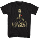 Godfather-Respect-Black Adult S/S T-Shirt - Black