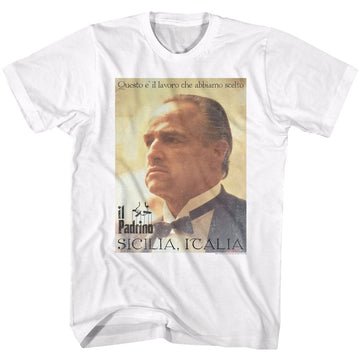 Godfather-Poster-White Adult S/S T-Shirt - White