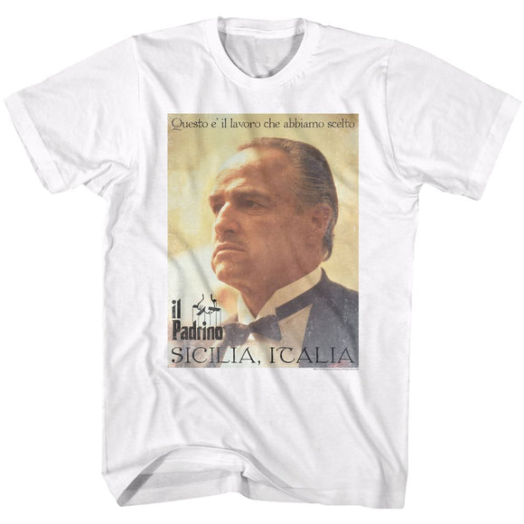 Godfather-Poster-White Adult S/S T-Shirt - White
