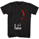Godfather-Red And White-Black Adult S/S T-Shirt - Black