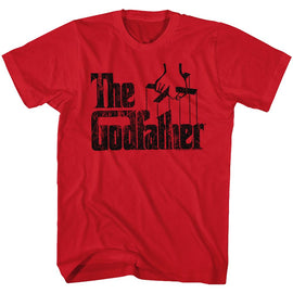 Godfather-Logo Black-Red Adult S/S T-Shirt - Red