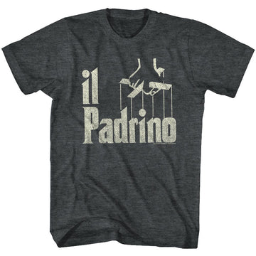 Godfather-Il-Black Heather Adult S/S T-Shirt - Black Heather