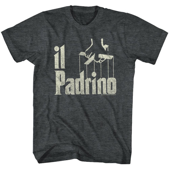 Godfather-Il-Black Heather Adult S/S T-Shirt - Black Heather