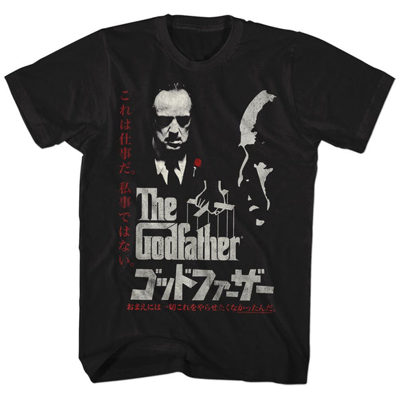 Godfather-Godfather-Black Adult S/S T-Shirt - Black