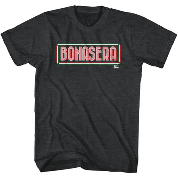 Godfather-Bonasera-Black Heather Adult S/S T-Shirt - Black Heather
