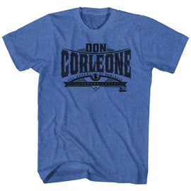 Godfather-Don Corleone-Royal Heather Adult S/S T-Shirt - Royal Heather