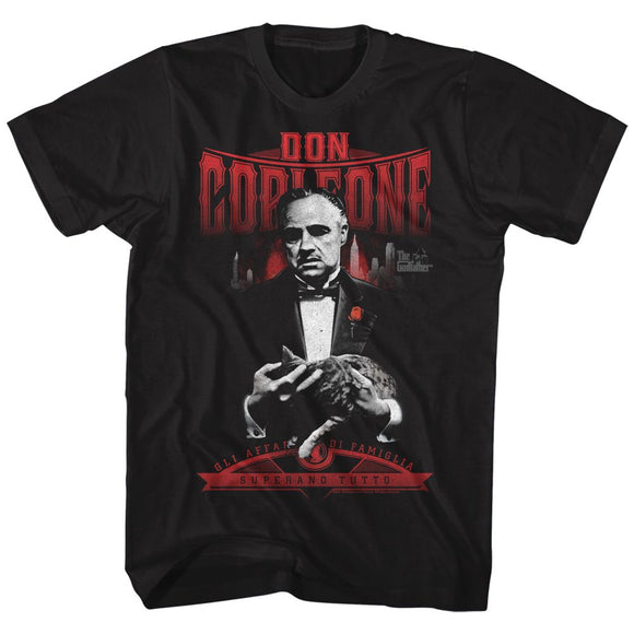 Godfather-El Don-Black Adult S/S T-Shirt - Black