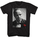 Godfather-Red Rose Don-Black Adult S/S T-Shirt - Black