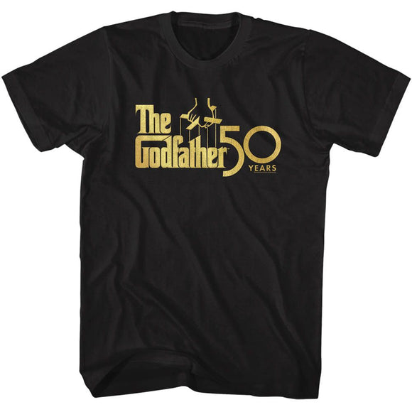 Godfather-Godfather 50 Years-Black Adult S/S T-Shirt - Black
