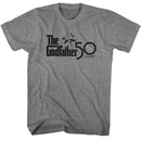 Godfather-Godfather 50-Graphite Heather Adult S/S T-Shirt - Graphite Heather