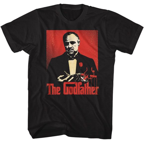 Godfather-Godfather Graphic-Black Adult S/S T-Shirt - Black