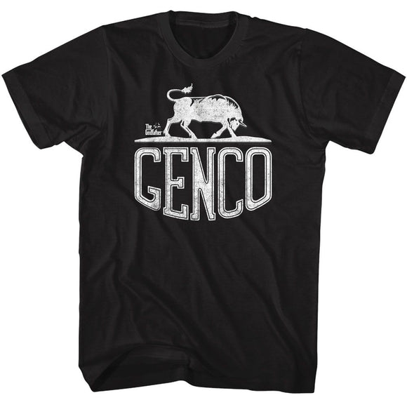 Godfather-Godfather Genco Bull-Black Adult S/S T-Shirt - Black