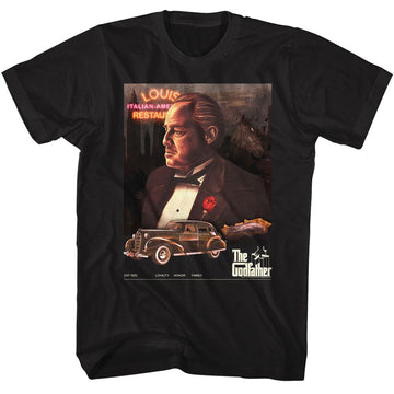Godfather-Godfather Poster Collage Neon-Black Adult S/S T-Shirt - Black