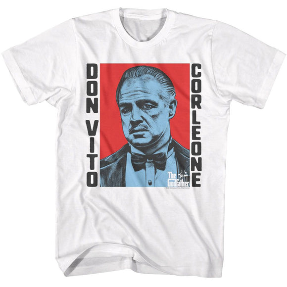 Godfather-Godfather Don Vito Corleone-White Adult S/S T-Shirt - White