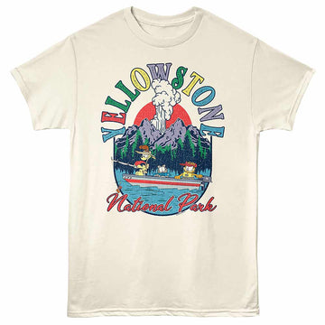 Garfield Yellowstone Boating Alt Natural Adult T-Shirt